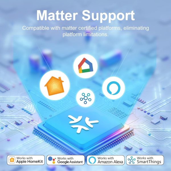 EIGHTREE Matter Smart Plug 𝗛𝗼𝗺𝗲𝗸𝗶𝘁 𝗦𝘂𝗽𝗽𝗼𝗿𝘁𝗲𝗱 𝗛𝘂𝗯 𝗥𝗲𝗾𝘂𝗶𝗿𝗲𝗱, S... - Image 3