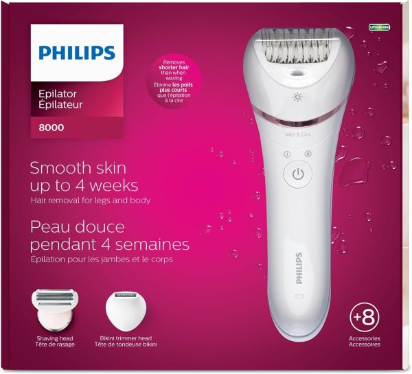 Philips Female Grooming Epilator Series 8000, Wet & Dry Epil... - Image 12