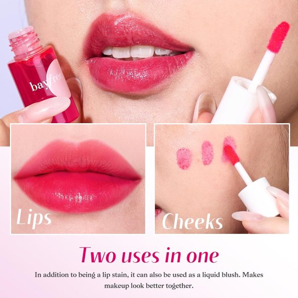 bayfree Lip Tint Stain Set, Lip Stain Long Lasting Waterproo... - Image 6