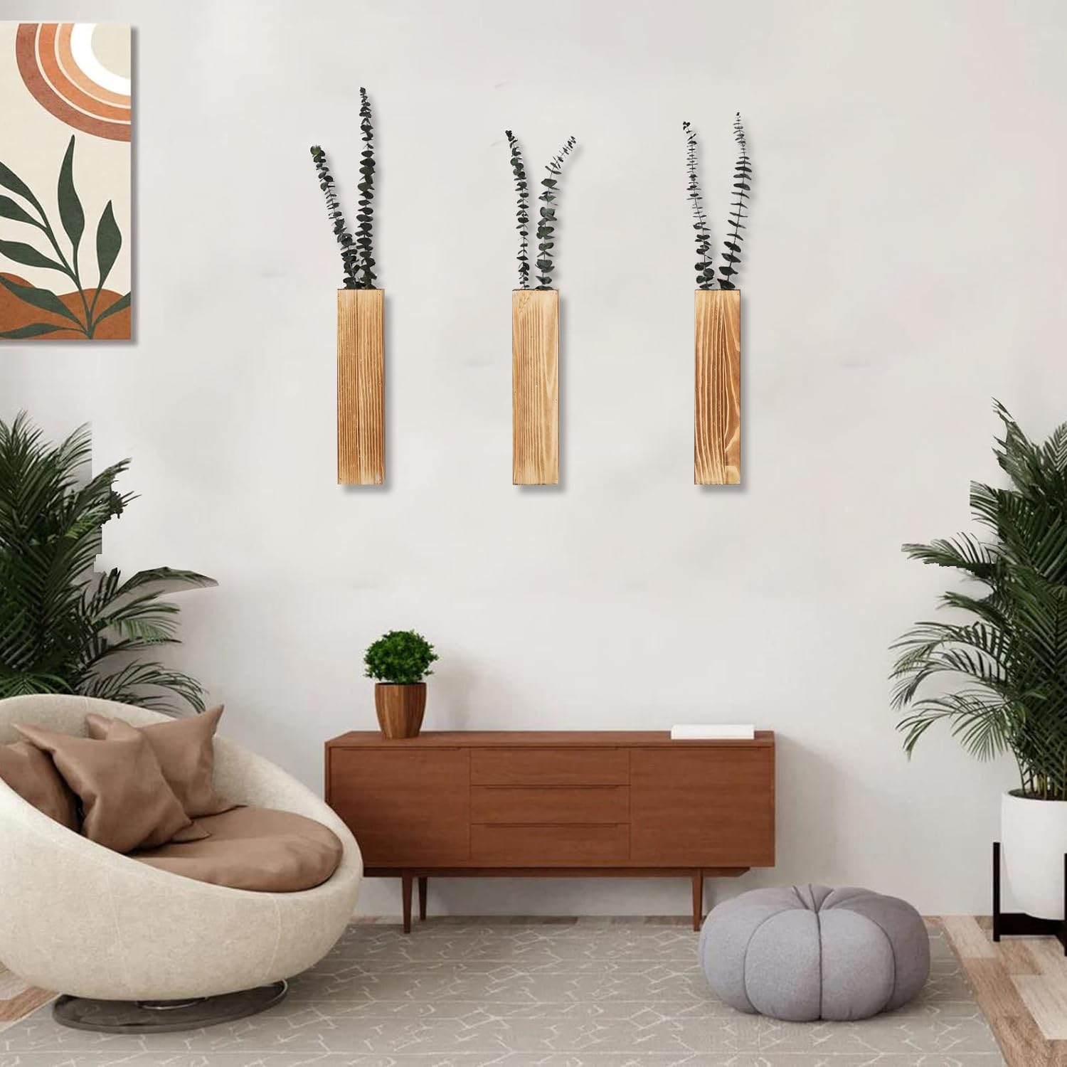 Sawoake Wall Planters- Modern Wood Wall Decor for Bedroom an…