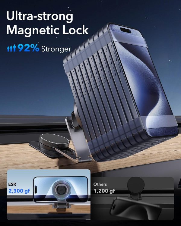 ESR for MagSafe Car Mount 2300g, Foldable Dashboard/Tesla To... - Image 4
