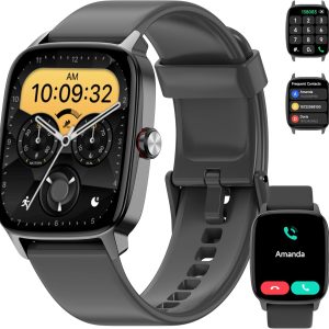 Smart Watch for Men Women Bluetooth Call, 1.85" HD Touch Scr...