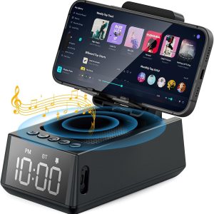 Deeyaple 3 in 1 Wireless Bluetooth Speaker with Loud Alarm C...