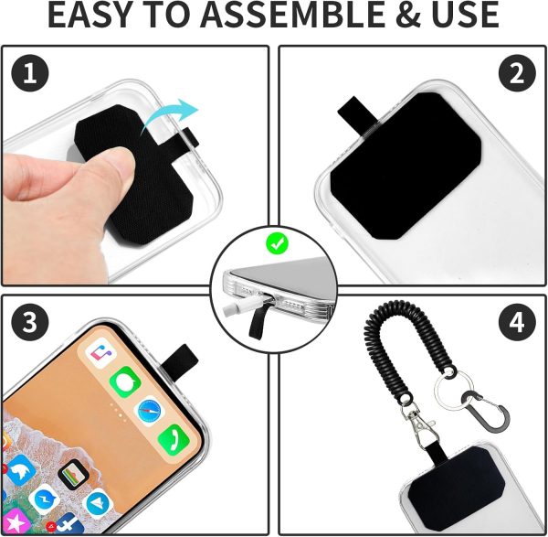 HOTEMIA Phone Tether Lanyard Anti Theft Strap with Carabiner... - Image 5
