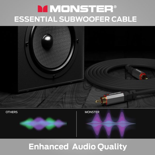 Monster Essentials Premium Subwoofer Cable Connector for Hom... - Image 4