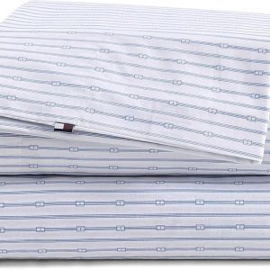 Tommy Hilfiger - Sheet Set, Cotton Percale Bedding with Matc...