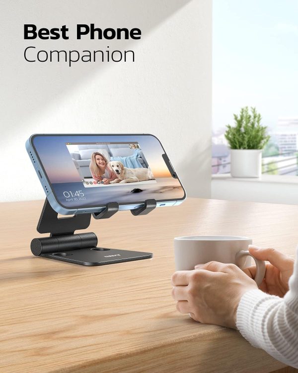 Nulaxy Dual Foldable Phone Stand for Desk, Fully Adjustable ... - Image 7