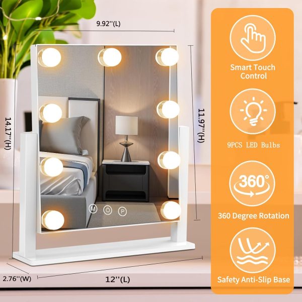 Vanity Mirror with Lights, Hollywood Lighted Makeup Mirror w... - Image 4