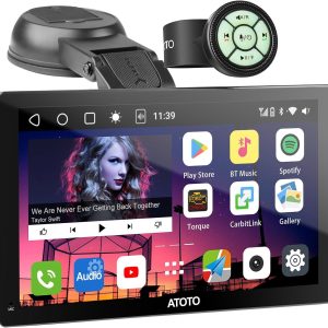 ATOTO Portable Android Car Radio with 4G+32G, Wireless CarPl...