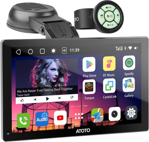 ATOTO Portable Android Car Radio with 4G+32G, Wireless CarPl...