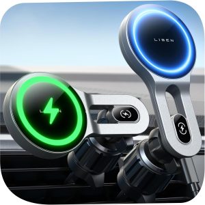 LISEN for MagSafe Car Mount Charger 15W Magnetic Phone Holde...
