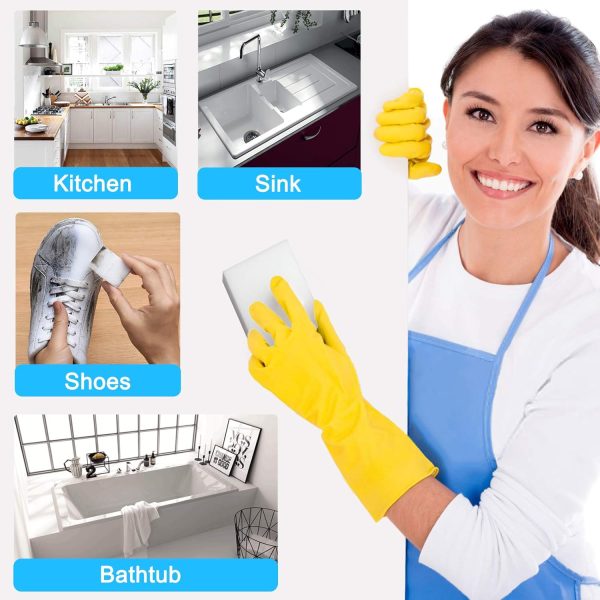 100 Pack Magic Sponges Eraser for Cleaning, Reusable Melamin... - Image 7