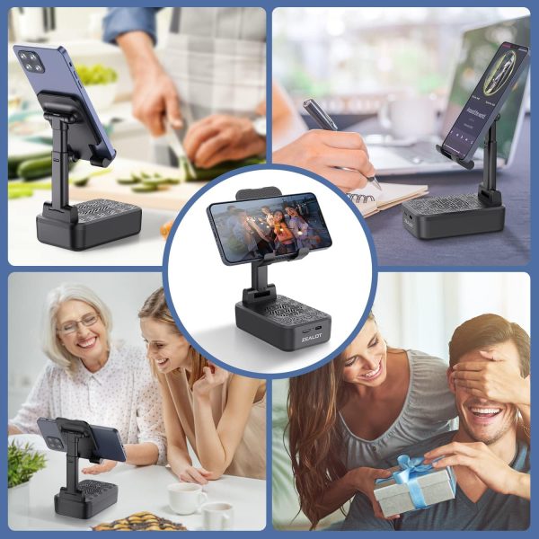 ZEALOT Phone Stand with Wireless Bluetooth Speaker,Compatibl... - Image 5