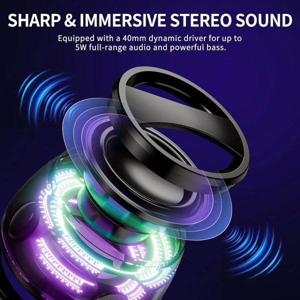2 Pack G200 Magnetic Bluetooth Speakers with RGB Lights, Wir... - Image 2