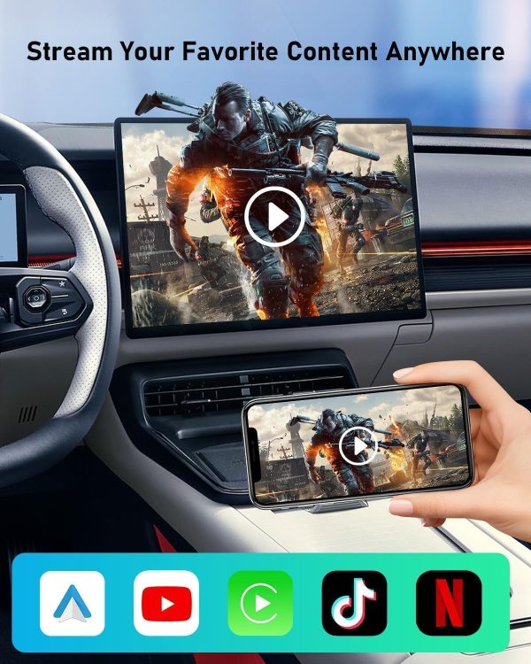FAHREN 3rd-Gen Wireless CarPlay Adapter & Android Auto Adapt... - Image 5