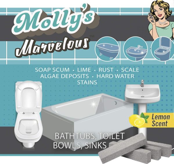 Molly's Marvelous Scrubbing Sticks – 4-Pack Pumice Stones fo... - Image 5