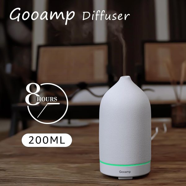 Gooamp 200ML Ceramic Diffuser,Aromatherapy Diffuser,Essentia... - Image 3
