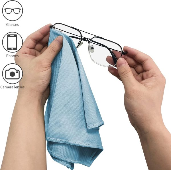 Puomue 6 Pack Microfiber Glass Cleaning Cloths, Streak Free,... - Image 5