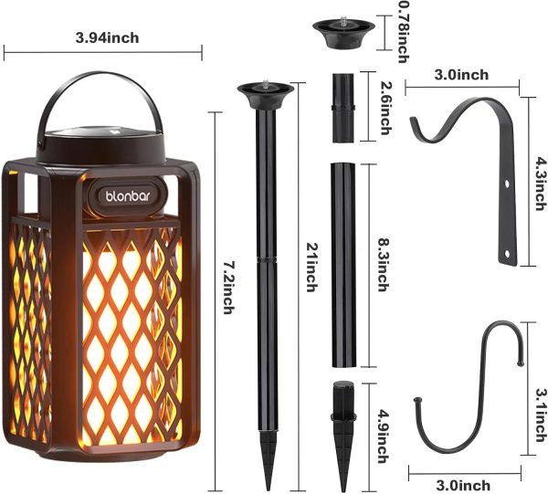Blonbar 2PCS Led Flame Speaker,Outdoor Bluetooth Speaker wit... - Image 7