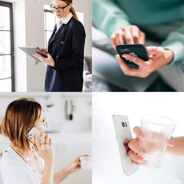 Sibba 2pcs Phone Ring Holder Kickstand Cellphone Flower Fing... - Image 8