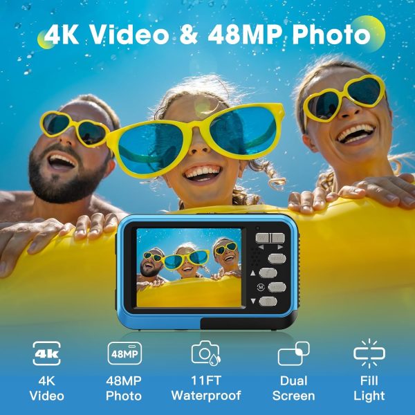 4K Waterproof Camera Underwater Camera Snorkeling 11FT with ... - Image 2