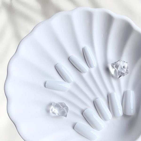 KQueenest White Press On Nails Short - Summer Press On Nails... - Image 5