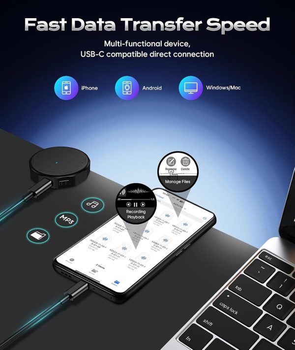 136GB (9600 Hour) Magnetic Voice Activated Recorder - Muluku... - Image 5