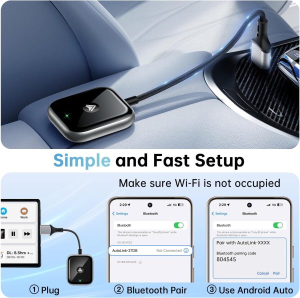 JDG Android Auto Wireless Adapter, Wireless Android Auto Car... - Image 4
