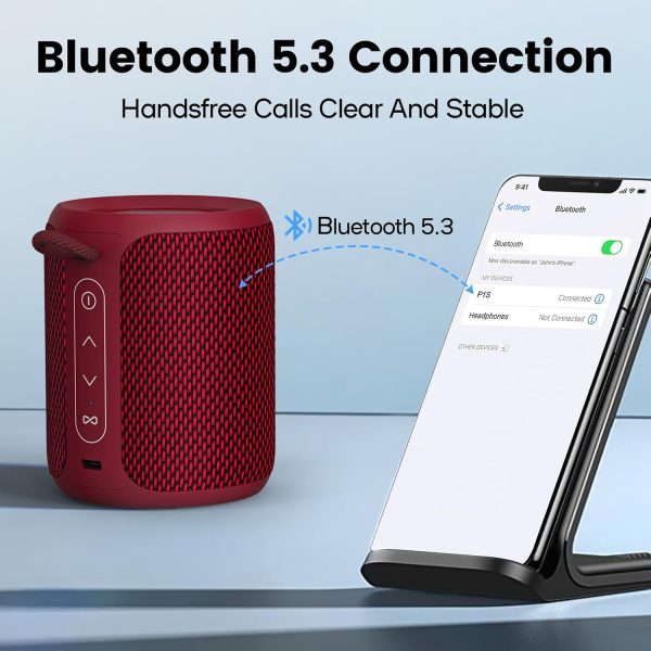 Deeyaple Portable Bluetooth Speaker, IP67 Waterproof Mini Bl... - Image 4