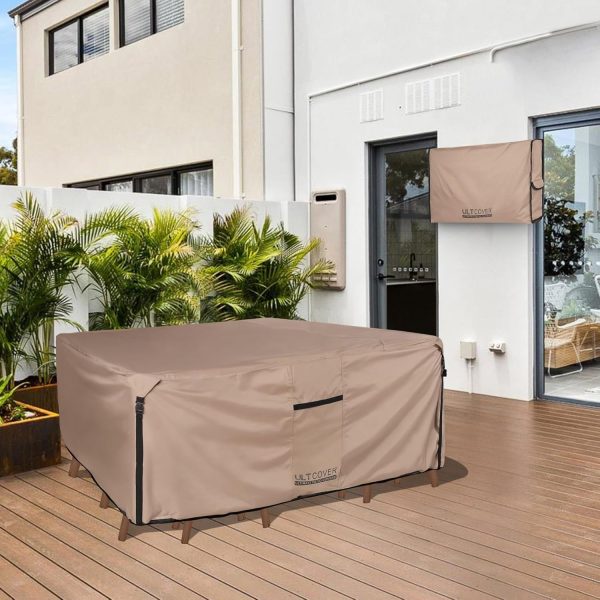 ULTCOVER Rectangular Patio Heavy Duty Table Cover - 600D Tou... - Image 6
