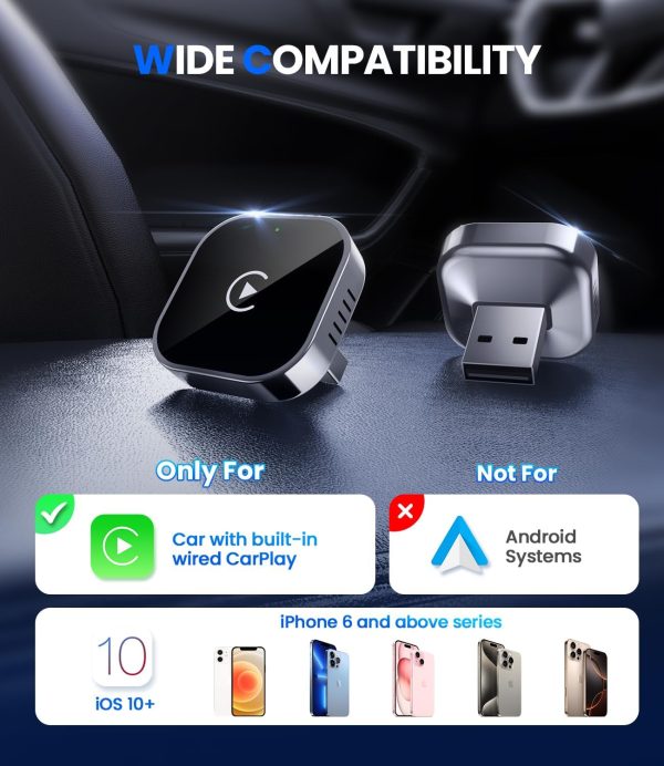 Teeran Wireless CarPlay Adapter 2025 Upgrade Wired CarPlay t... - Image 8