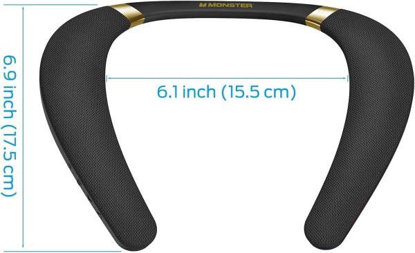 Monster Boomerang Neckband Bluetooth Speaker, Wireless Neck ... - Image 3