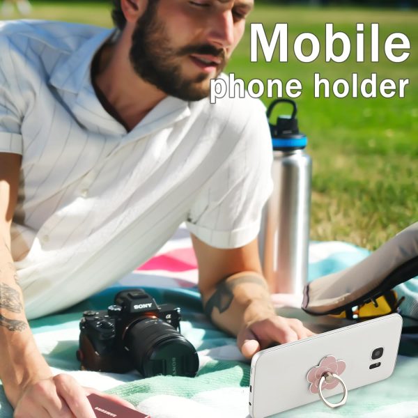 Sibba 2pcs Phone Ring Holder Kickstand Cellphone Flower Fing... - Image 7
