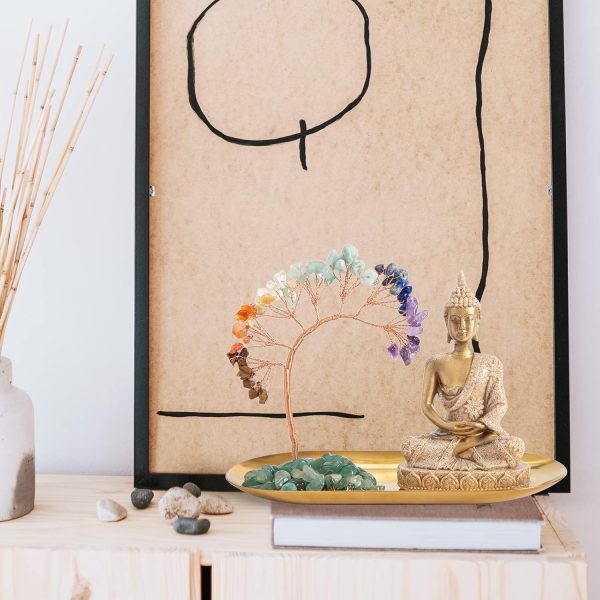 7 Chakra Healing Crystal Tree and Zen Statue, Sakyamuni Budd... - Image 4