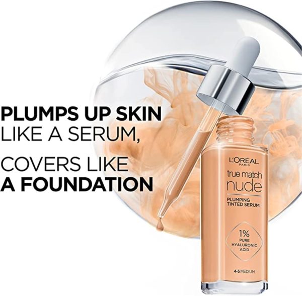 L’Oréal Paris True Match Nude Hyaluronic Tinted Serum, Tinte... - Image 4