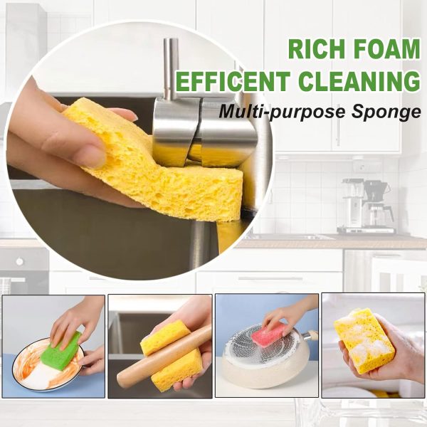 Temede 12-Count Cellulose Sponges, Non-Scratch Kitchen Spong... - Image 5