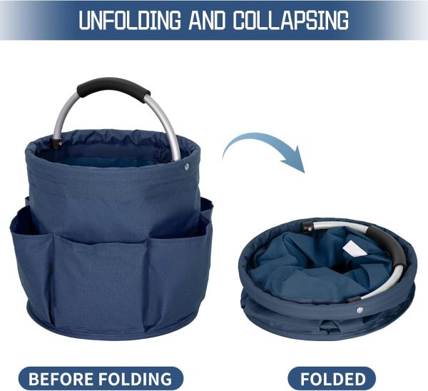 AKOZLIN Cleaning Caddy Organizer with Handle Foldable Cleani... - Image 5