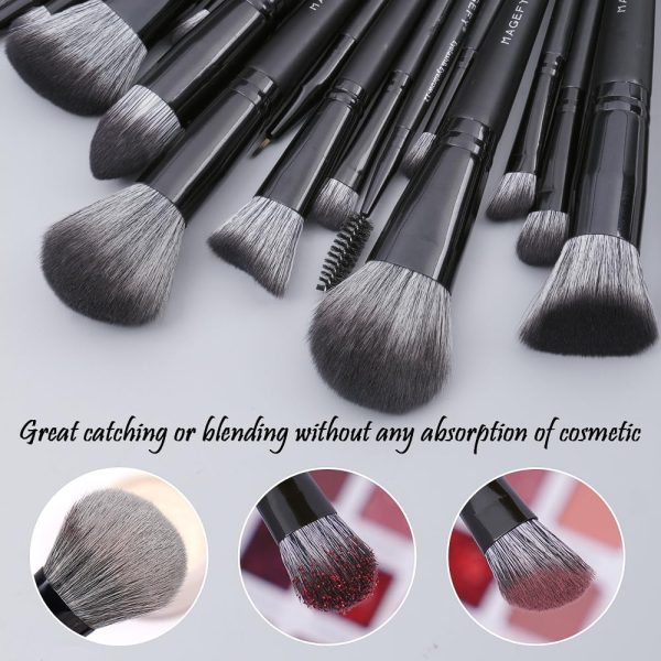 MAGEFY 22 Pcs Makeup Brushes with Case, Professional Makeup ... - Image 5