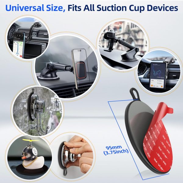Dashboard Pad Mounting Disk for Suction Cup, Large Plastic 3... - Image 3