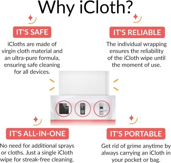 iCloth 70% Isopropyl Alcohol Large Screen and Electronics Wi... - Image 4