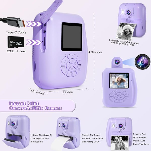 Kids Camera Instant Print Camera - Racazl Instant Camera for... - Image 7