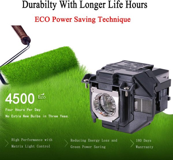 EWO'S Replacement Projector Lamp for ELPLP96 Epson Powerlite... - Image 2