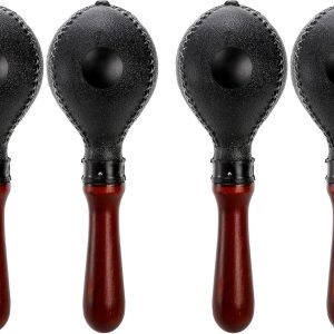 Suwimut Set of 4 Wood Concert Maracas, Rumba Shakers Rattle ...