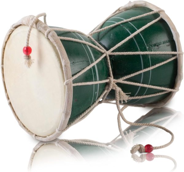 Handmade Wooden & Leather Classical Indian Folk Dumroo Damro...