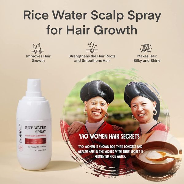 Hair Serum: Rice Water, Rosemary Oil, Castor Oil for Thicker... - Image 4