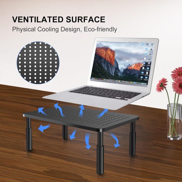 Bracwiser Monitor Stand Riser, Metal Computer Stand, 3 Heigh... - Image 4
