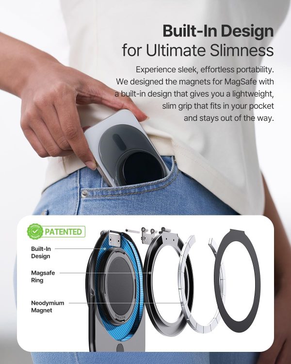 Sinjimoru for MagSafe Phone Grip, 2024 New Adjustable Stand ... - Image 7