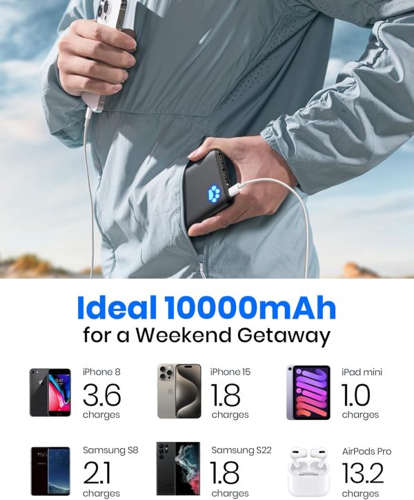 INIU Power Bank, USB C in&Out Slimmest 10000mAh Portable Cha... - Image 6