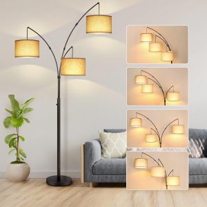 OUTON Arc Floor Lamps for Living Room, Modern Dimmable Stand...