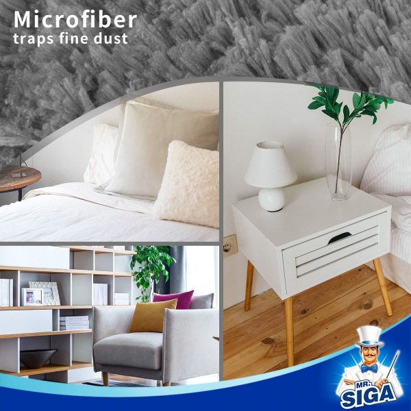 MR.SIGA Lint Free Microfiber Duster, Washable Duster for Hou... - Image 9